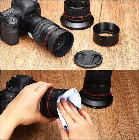 غطاء عدسة 67 مم، غطاء عدسة الكاميرا مكون من 3 جوانب للعدسة الأمامية بقطعة قماش، مناسب لعدسات DSLR العالمية بخيط 67 مم لنيكون، فوجي فيلم، بنتاكس، لايكا in Saudi Arabia