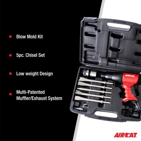 AIRCAT Pneumatic Tools 5100-A: .401-Inch Shank Composite Medium Stroke Air Hammer 3,000 BPM - Kit in Saudi Arabia