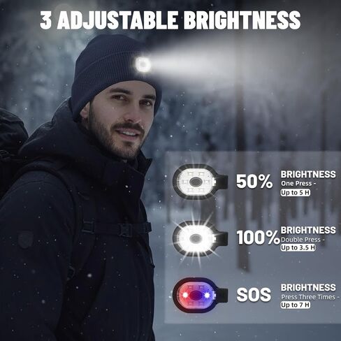Unisex LED Beanie with Light，Gifts for Men Women in Saudi Arabia
