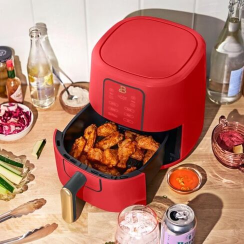 جميلة درو باريمور 3-Quart Air Fryer ، Tarvocrisp Technology ، 4 presets ، 170 ° F-400 درجة فهرنهايت ، غير عصا ، آمنة غسالة الصحون ، 1200 واط (أسود) in Kuwait