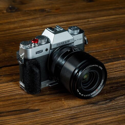 SMALLRIG X-T30 III/X-T30 II/X-T30 L-Shape Grip for FUJIFILM Camera, Built-in Quick Release Plate for Arca, 1/4"-20 Holes, Lightweight Ergonomic Silicone Handgrip,Shutter Button (Silver) - 5664 in Saudi Arabia