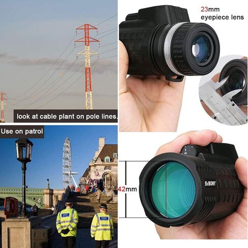 High Power Binoculars, Waterproof Monoculars Telescope 8X42, Fogproof Monocular Scope with Built-in Compass Rangefinder for Bird Watching Camping Hiking in Saudi Arabia