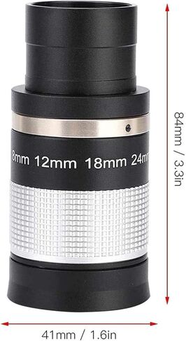 Telescopes for Adults Astronomy, High Power Binoculars Eyepiece,1.25In 8-24Mm Zoom Eyepiece Multi Coated Optic Lens,Folding Rubber Eyecup for 31.7Mm Astronomical Monocular Observe Planets/Nebulae in Saudi Arabia