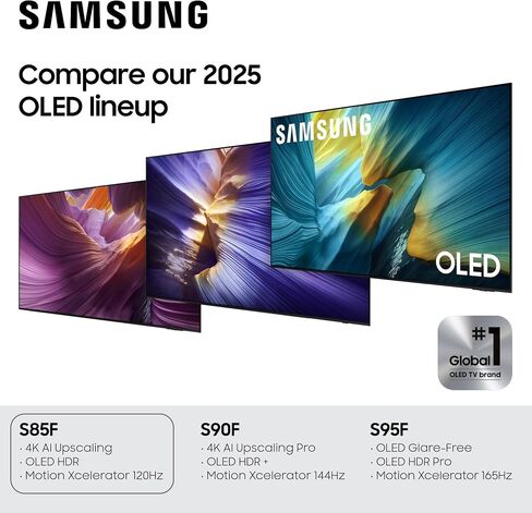 Samsung Samsung Vision AI Smart TV (طراز 2025 ، 77S84F) NQ4 AI Gen2 Processor ، 4K AI Upscaling ، OLED HDR ، PANTONE تم التحقق منه ، Motion Xcelerator 120HZ in Saudi Arabia