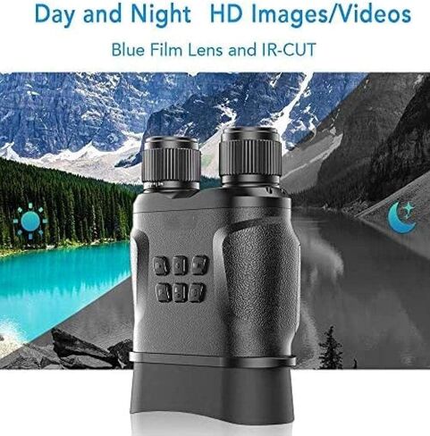 Telescopes for Adults Astronomy, High Power Binoculars Hd Binoculars Monocular 1080P Video Photo 2.3" Wide Screen Digital Ir Binoculars with 32 Gb Memory Card in Saudi Arabia