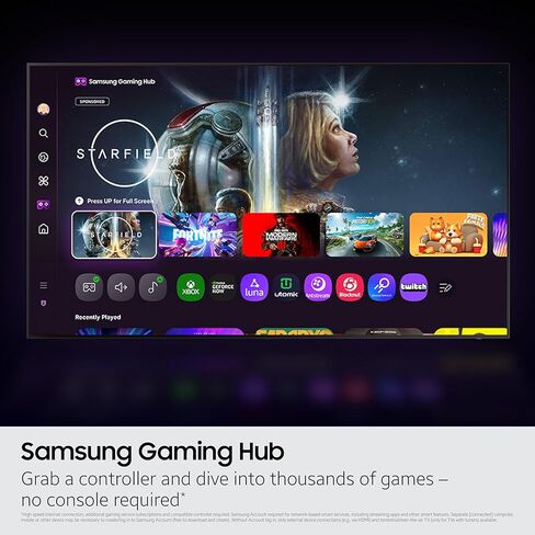 Samsung Samsung Vision AI Smart TV (طراز 2025 ، 77S84F) NQ4 AI Gen2 Processor ، 4K AI Upscaling ، OLED HDR ، PANTONE تم التحقق منه ، Motion Xcelerator 120HZ in Saudi Arabia