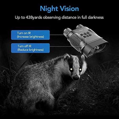 Telescopes for Adults Astronomy, High Power Binoculars Hd Binoculars Monocular 1080P Video Photo 2.3" Wide Screen Digital Ir Binoculars with 32 Gb Memory Card in Saudi Arabia