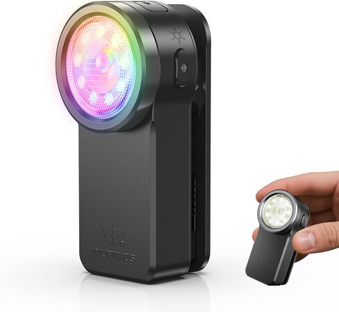 Wurkkos HD03 Rechargeable Flashlights EDC Clip-on Light, Bright 680 Lumens Pocket Flashlight, Combines Spotlight/Floodlight/RGB Light, Magnetic, IPX6 Waterproof for Cycling, Repairing (Orange) in Saudi Arabia