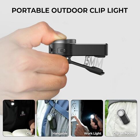 Wurkkos HD03 Rechargeable Flashlights EDC Clip-on Light, Bright 680 Lumens Pocket Flashlight, Combines Spotlight/Floodlight/RGB Light, Magnetic, IPX6 Waterproof for Cycling, Repairing (Orange) in Saudi Arabia