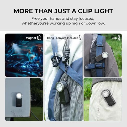 Wurkkos HD03 Rechargeable Flashlights EDC Clip-on Light, Bright 680 Lumens Pocket Flashlight, Combines Spotlight/Floodlight/RGB Light, Magnetic, IPX6 Waterproof for Cycling, Repairing (Orange) in Saudi Arabia