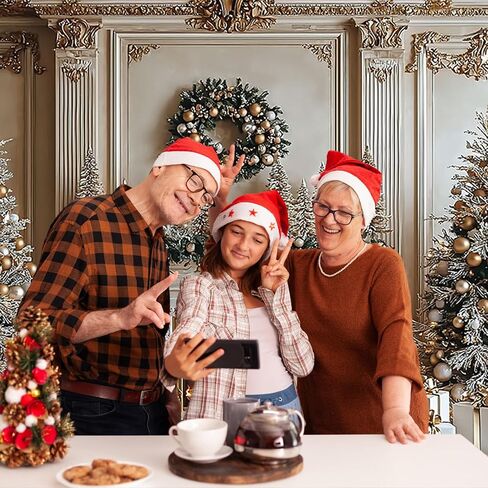 Avezano 10x7ft Christmas Fireplace Backdrop Xmas Tree White Fireplace Background Merry Christmas Decorations Holiday Backdrop for Photoshoot in Saudi Arabia