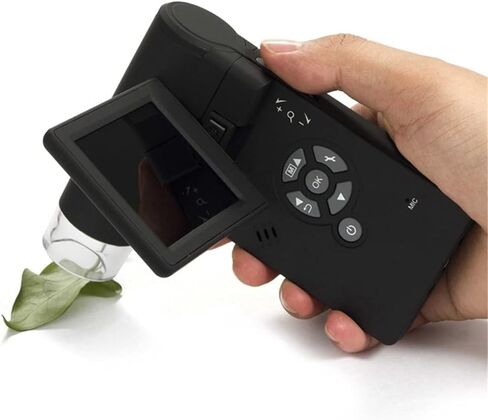 Microscope 500X Mobile Digital Microscope 3'' LCD 5MP HD Foldable USB Lithium Battery 8 LED PC Magnifier Camera Tools in Saudi Arabia