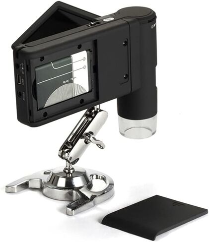 Microscope 500X Mobile Digital Microscope 3'' LCD 5MP HD Foldable USB Lithium Battery 8 LED PC Magnifier Camera Tools in Saudi Arabia
