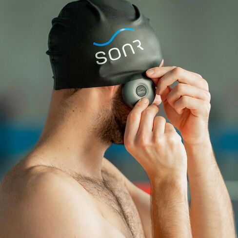 موسيقى SONR ، مشغل موسيقى مفتوحة تحت الماء للسباحين ، سماعات السباحة ، لاعب عظم مقاوم للماء MP3 ، سماعات السباحة تحت الماء مع Bluetooth (رمادي داكن) in Kuwait