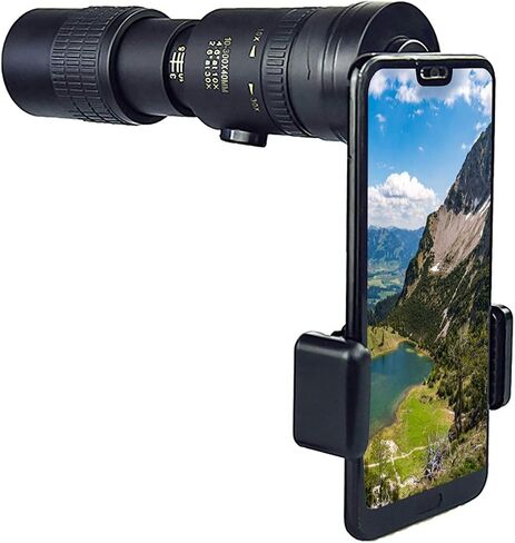 4k 10-300x40mm Monocular Telescope, Portable Spotting Telescope, Anti-Shake, Shockproof, Waterproof Telescope with Phone Holder Telescope for Adult Bird Watching Outdoor Travel in Saudi Arabia