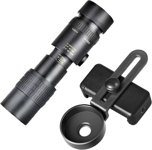 4k 10-300x40mm Monocular Telescope, Portable Spotting Telescope, Anti-Shake, Shockproof, Waterproof Telescope with Phone Holder Telescope for Adult Bird Watching Outdoor Travel in Saudi Arabia