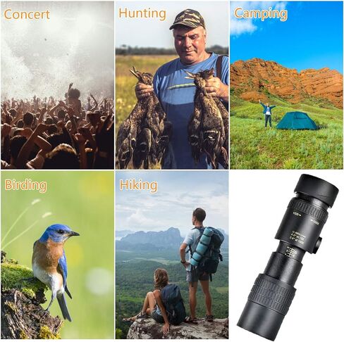 4k 10-300x40mm Monocular Telescope, Portable Spotting Telescope, Anti-Shake, Shockproof, Waterproof Telescope with Phone Holder Telescope for Adult Bird Watching Outdoor Travel in Saudi Arabia