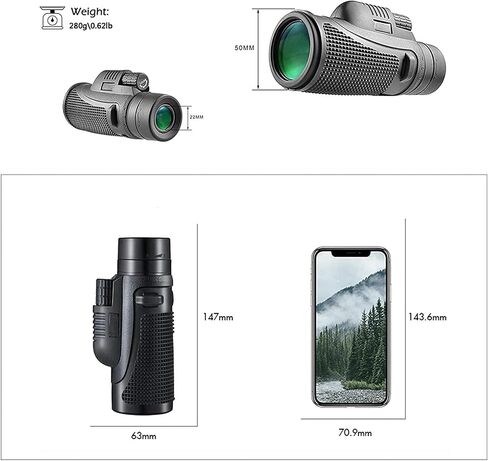 Telescope for Adults,HD BAK4 Prism Phone Telescopes High Power Wildlife Bird Watching Camping,Monocular Binoculars for Adults with in Saudi Arabia