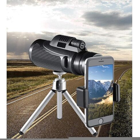 Telescope for Adults,HD BAK4 Prism Phone Telescopes High Power Wildlife Bird Watching Camping,Monocular Binoculars for Adults with in Saudi Arabia