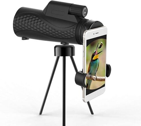 Telescope 12X50 High Power HD Handheld with Tripod, Anti Shake, IPX7 Waterproof, Built in, Portable Outdoor Compatible for Smart Phone, Monocular Te in Saudi Arabia