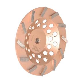 kimllier 7 Inch Concrete Grinding Wheels 12 Turbo Diamond Segments 5/8 Inch -11 Arbor Diamond Grinding Wheel Fit for Concrete and Masonry