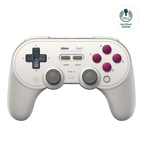 AKNES 8Bitdo Pro 2 Bluetooth Controller, Hall Effect Joystick Update, Gaming Controller Compatible with Switch, Apple, Windows, Steam Deck, Android and Raspberry Pi - Black