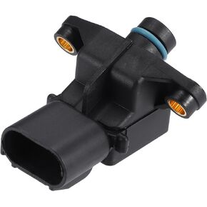 Motoforti MAP Manifold Air Pressure Sensor, Manifold Absolute Pressure Sensor Replacement, for Chrysler Pacifica 2004-2006, Plastic, No.4896002AC, Black
