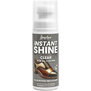 Angelus Clear Liquid Shoe Polish, Instant Shoe Shine with Sponge Leather Shoe Polish