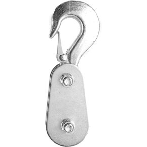 Snatch Block, Metal 2 Tons Snatch Block Wire Rope Lifting Pulley with Hook Heavy Duty Pulley Lifting Block Hoist with Hook for Most UTV ATV Quad Bike Motocross Dirt Bike
