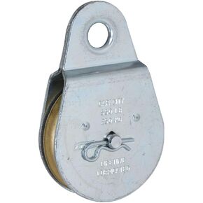 National Hardware N220-012 3213BC Fixed Single Pulley in Zinc plated