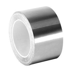 TC862(PK 2) 3361 High Temperature Stainless Steel/Acrylic Adhesive Foil Tape, 1" Width x 3yd. Length, 2 Rolls