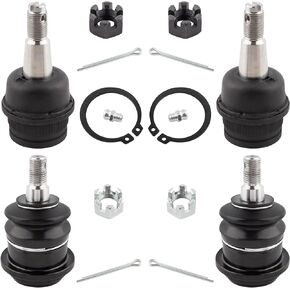 YMAUGP 4 Pcs Front Suspension Upper & Lower Ball Joints Set Passenger Driver RWD Models Fits DODGE RAM 1500 1994-1996 RWD Models K7201 K7206