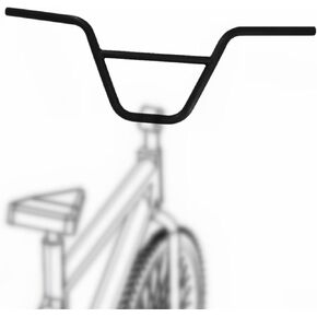BMX Handlebar 22.2mm Bike Riser Handlebar, Length 680mm, Bicycle Handle Bars Aluminium Alloy Black
