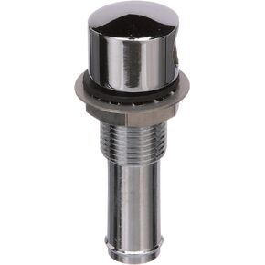 Seachoice Thru Hall Fuel Tank Vent, Chrome-Plated Brass, 5/8 in., 90 Degree