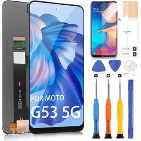 Screen Replacement for Motorola Moto G53 5G XT2335-2 6.5" LCD Display Digitizer Touch Screen with Repair Tools & Screen Protector