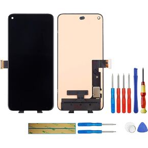 SWARK OLED Compatible with Google Pixel 5 GD1YQ, GTT9Q (Black) LCD Touch Screen Display + Tools