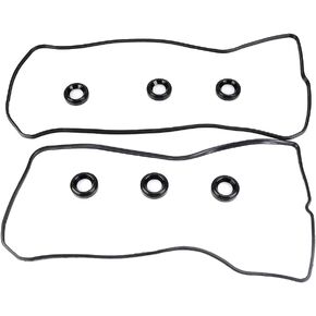 AUCERAMIC VS50682R VS50717 Valve Cover Gasket Set Fit 2005-2016 for Toyota Avalon Camry Highlander RAV4 Sienna Venza/for Lexus ES350 RX350 RX450H / for Lotus Evora 3.5L 2GRFE
