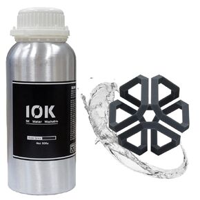 SK 10K Water Washable 3D Printer Rapid Resin LCD UV-Curing Resin 405nm Standard Photopolymer Resin for LCD 3D Printing (Nebula Black, 500g)