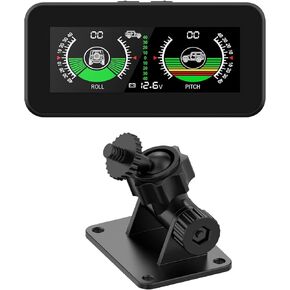 GPS Car Digital Inclinometer for Off Road Vehicles, Head Up Display DC 10-30v Multifunctional Vehicle Clinometer Digital Speedometer with Coordinate Display