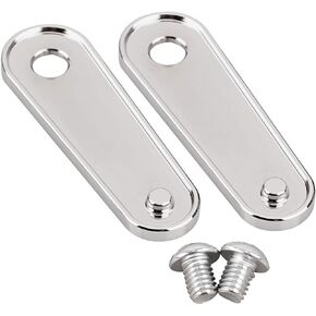 Black Passenger Rear Floorboard Foot Peg Frame Plates for Harley Touring Models 1993-2023,Pair