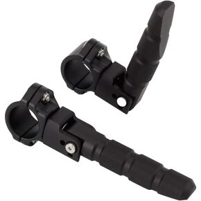 22mm 25mm 27mm 32mm Universal Motorcycle Highway Bar Foot Pegs 360 Rotatable 7/8 1 1.25 Inch Crash Bar Footrest For BMW R1200GS For Harley For Honda For Yamaha Tenere 700 For Kawasaki (Black)