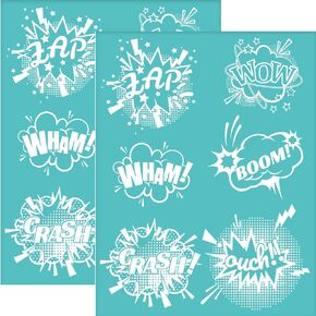 OLYCRAFT 2Pcs 11x8.6 Inch Animal Doll Self-Adhesive Silk Screen Printing Stencil Elephant Teddy Bear Silk Screen Stencil Lion Rabbit Reusable Mesh Stencils Transfer for DIY T-Shirt Fabric Painting