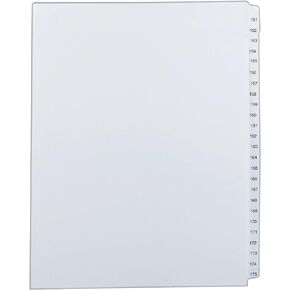 Avery Collated Legal Exhibit Dividers, Allstate Style, 151-175, Side Tab, 8.5 x 11 Inches, 1 Set (82189) (Pack of 3)