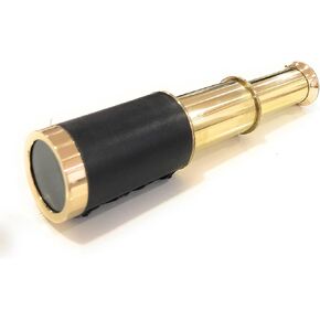 Brass Nautical Telescope 6" with Wooden Box - Captain's Boat Spyglass Telescope Maritime Monocular Gifts