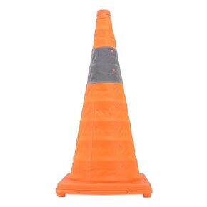 28 inch Collapsible Traffic Cones with Reflective Collars Multi Purpose Pop Up Safety Cone for Driver Training