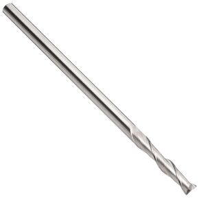 YG-1 - 54901 E5026 Carbide Square Nose End Mill, Extra Long Reach, Uncoated (Bright) Finish, Non-Center Cutting, 30 Deg Helix, 2 Flutes, 6" Overall Length, 0.25" Cutting Diameter, 0.25" Shank Diameter