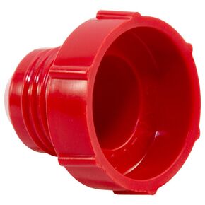 Caplugs PD-40 PD Series – Plastic Threaded Plug for Flared JIC Fittings, 1000 Pack, Red HD-PE, Thread Size 7/16"-20 Open End Protection, Leak Prevention, Automotive, Hydraulic Systems (99192508)