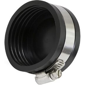 غطاء أنبوب PVC مرن Everflow 3952 مع مشابك من الفولاذ المقاوم للصدأ، 7.62 سم، أسود (عبوة من قطعة واحدة) in Kuwait