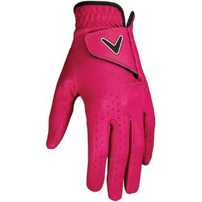 Callaway Golf Opti Color Glove (Worn on Left Hand, Ladies, Small, Pink)