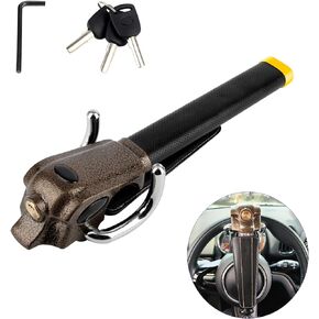 OPL5 Car Steering Wheel Lock, Universal Anti-Theft Locking Devices,Heavy Duty Security Car Lock for Auto/Truck/SUV/Van Club Steering Wheel Lock with 3 Keys